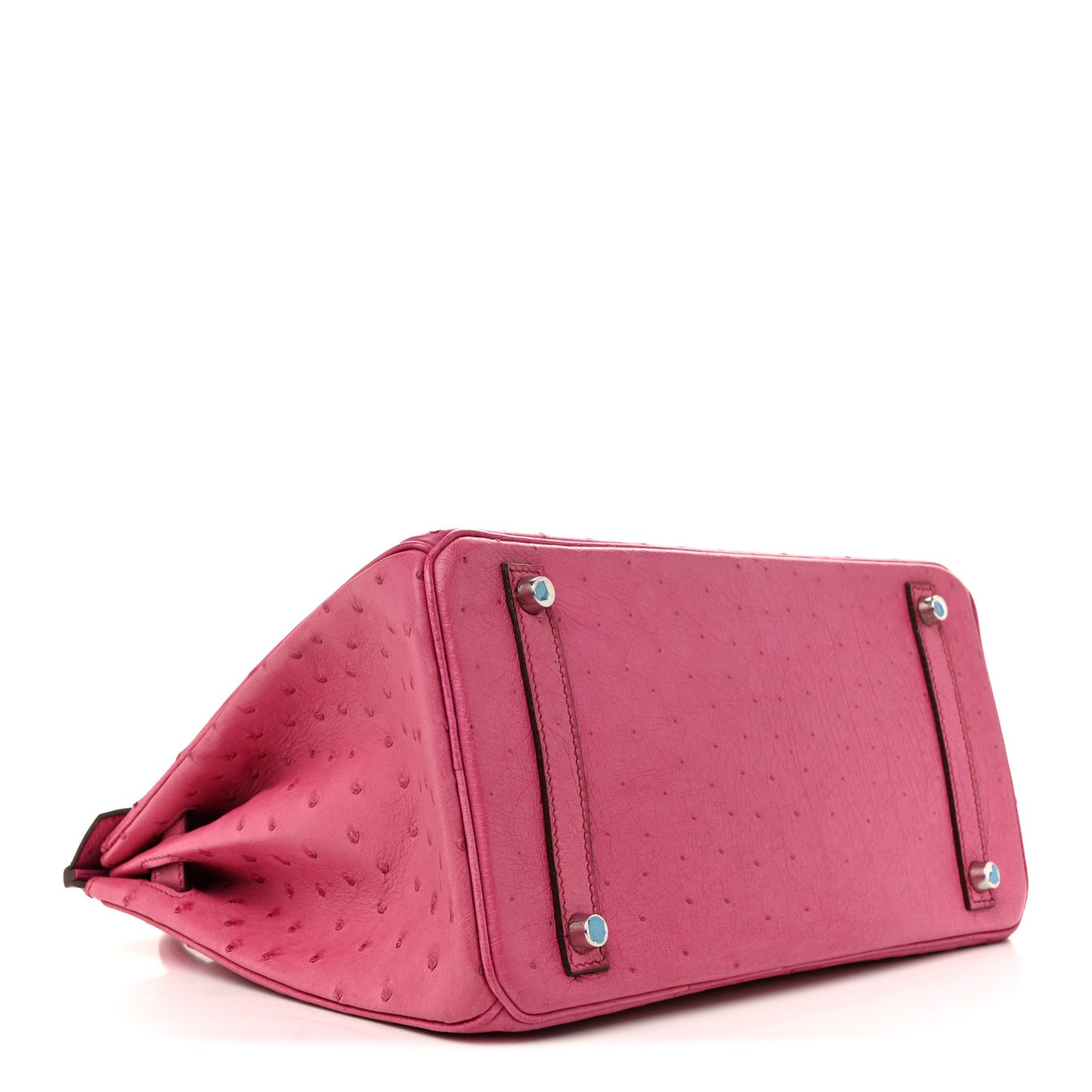 Ostrich Birkin 30 Rose Pourpre