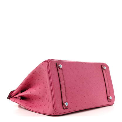 Hermes Ostrich Birkin 30 Rose Pourpre 6 of 33