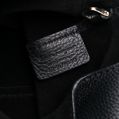 Salvatore Ferragamo Deerskin Sfilata Hobo Black 7 of 9