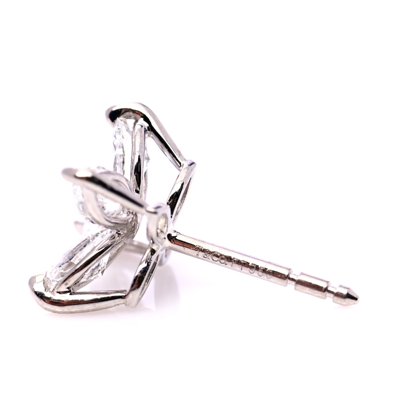 Platinum Diamond Large Victoria Earrings