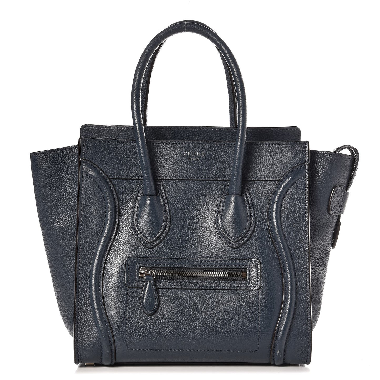 Drummed Calfskin Micro Luggage Orage