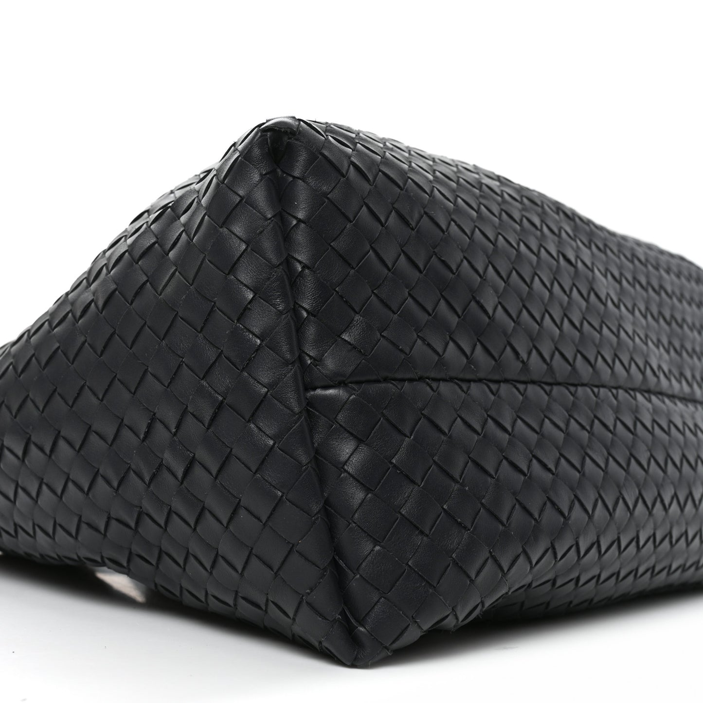 Calfskin Intrecciato Large Pinacoteca Reversible Tote Midnight Basalt Nocturnal Mud
