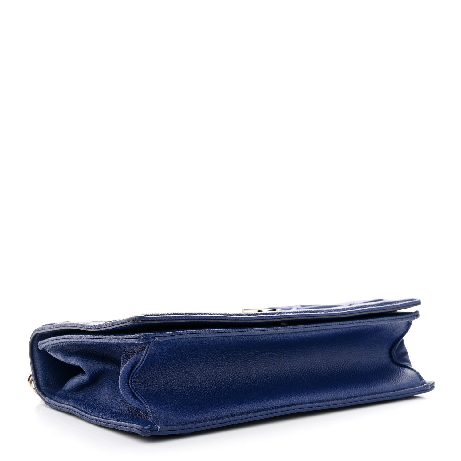 Christian Dior Grained Calfskin Medium Diorama Flap Bag Blue 4 of 12