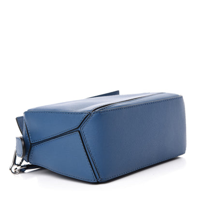 Loewe Calfskin Mini Puzzle Bag Blue 4 of 10