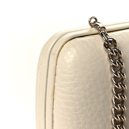Gucci Pebbled Calfskin Soho Hard Case Clutch White 9 of 9