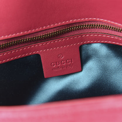 Gucci Velvet Matelasse Blind for Love Embroidered Medium GG Marmont Shoulder Bag Light Raspberry Rose Multicolor 8 of 10