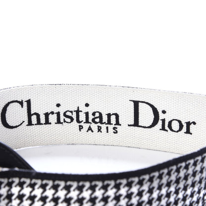 Christian Dior Canvas Houndstooth Embroidered 30 Montaigne Shoulder Strap Black White 4 of 5