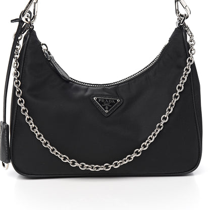 Prada Nylon Re-Edition 2005 Shoulder Bag Black 8 of 8