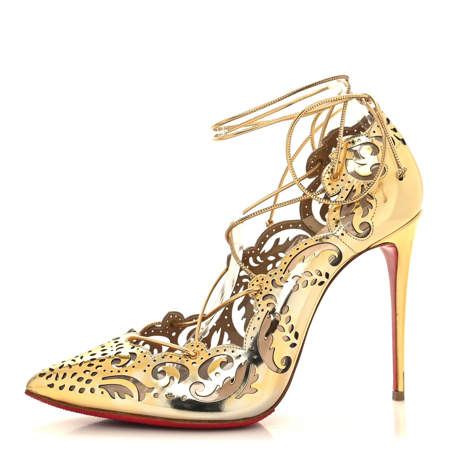Christian Louboutin Metallic Impera 120 Pumps 39 Gold 1 of 8