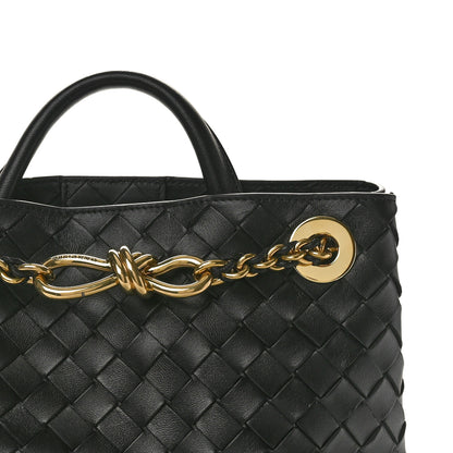 Bottega Veneta Nappa Intrecciato Small Andiamo With Chain Shoulder Bag Black 7 of 8