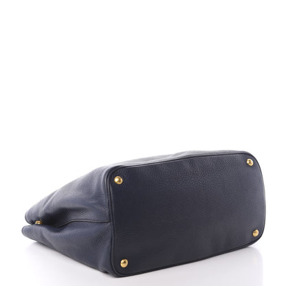 Prada Vitello Daino Tote Bluette 5 of 10