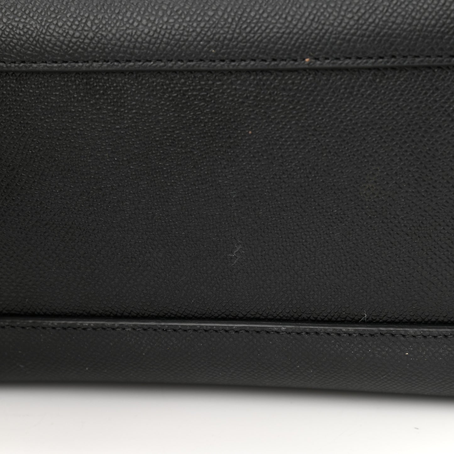 Grained Calfskin Micro Belt Bag Black