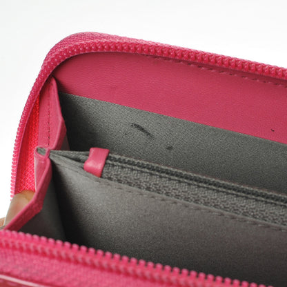 Chanel Patent Calfskin Lucky Symbols Zip Around Wallet Fuchsia 8 of 9
