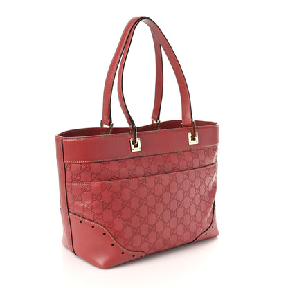 Gucci Guccissima Large Punch Tote Red 3 of 10