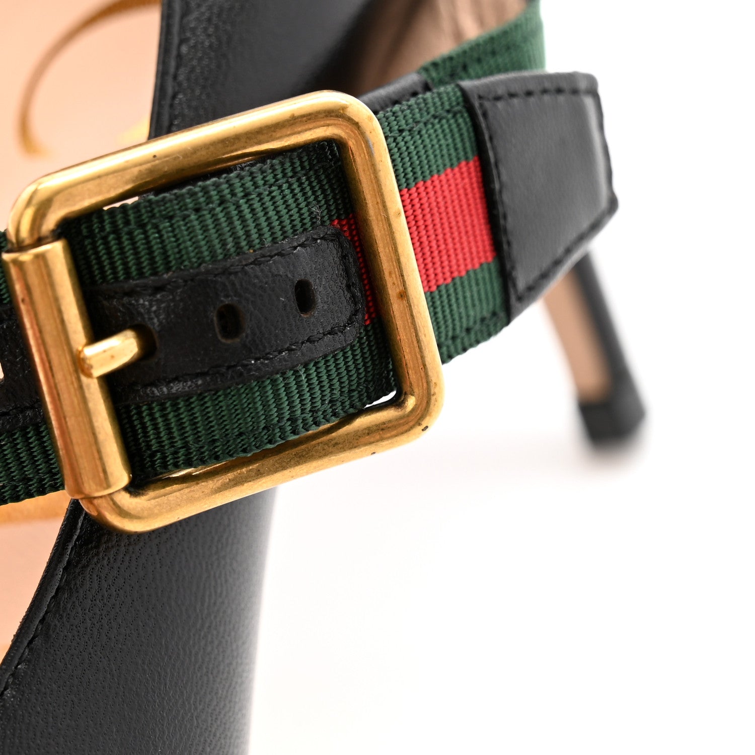Gucci Malaga Kid Sylvie High Heel Pumps 39 Black 9 of 11