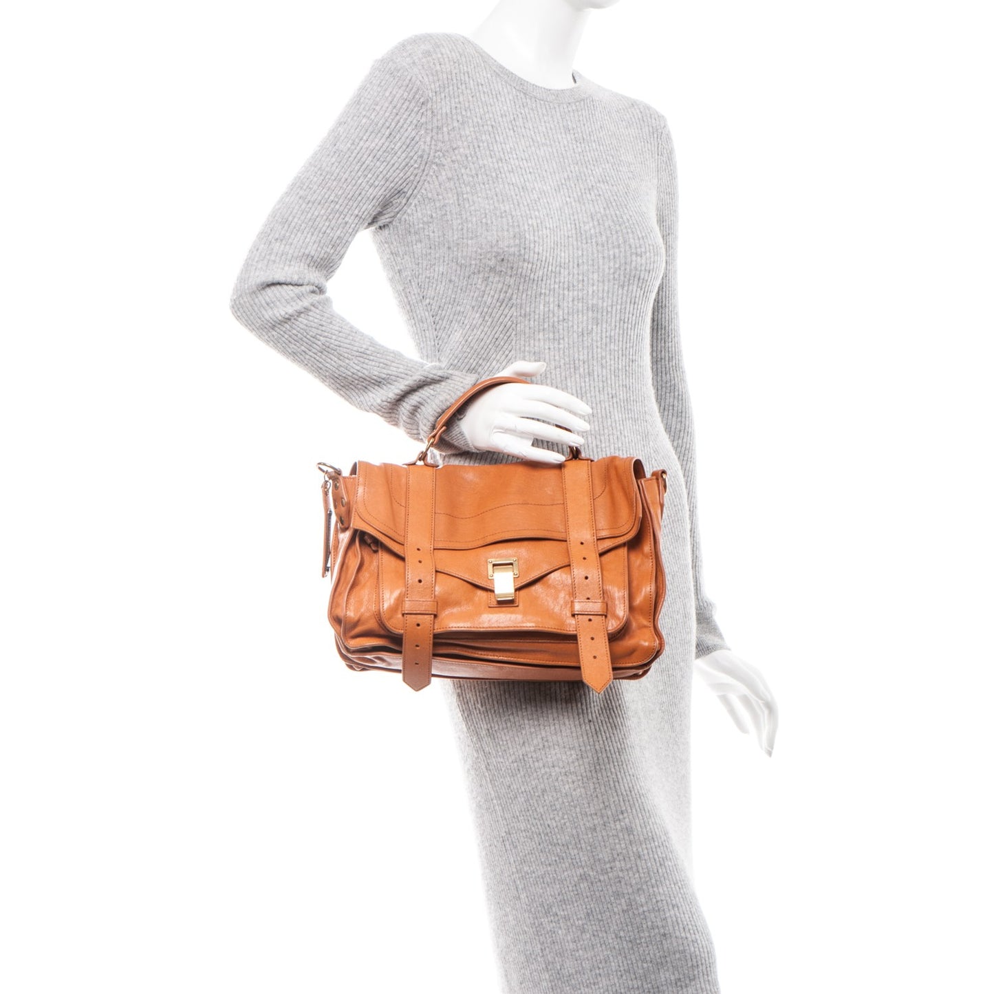 Lambskin Medium PS1 Satchel Saffron