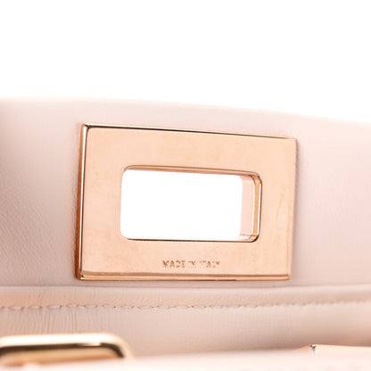 Fendi Nappa Mini Peekaboo Iconic Satchel Egg Shell 6 of 11
