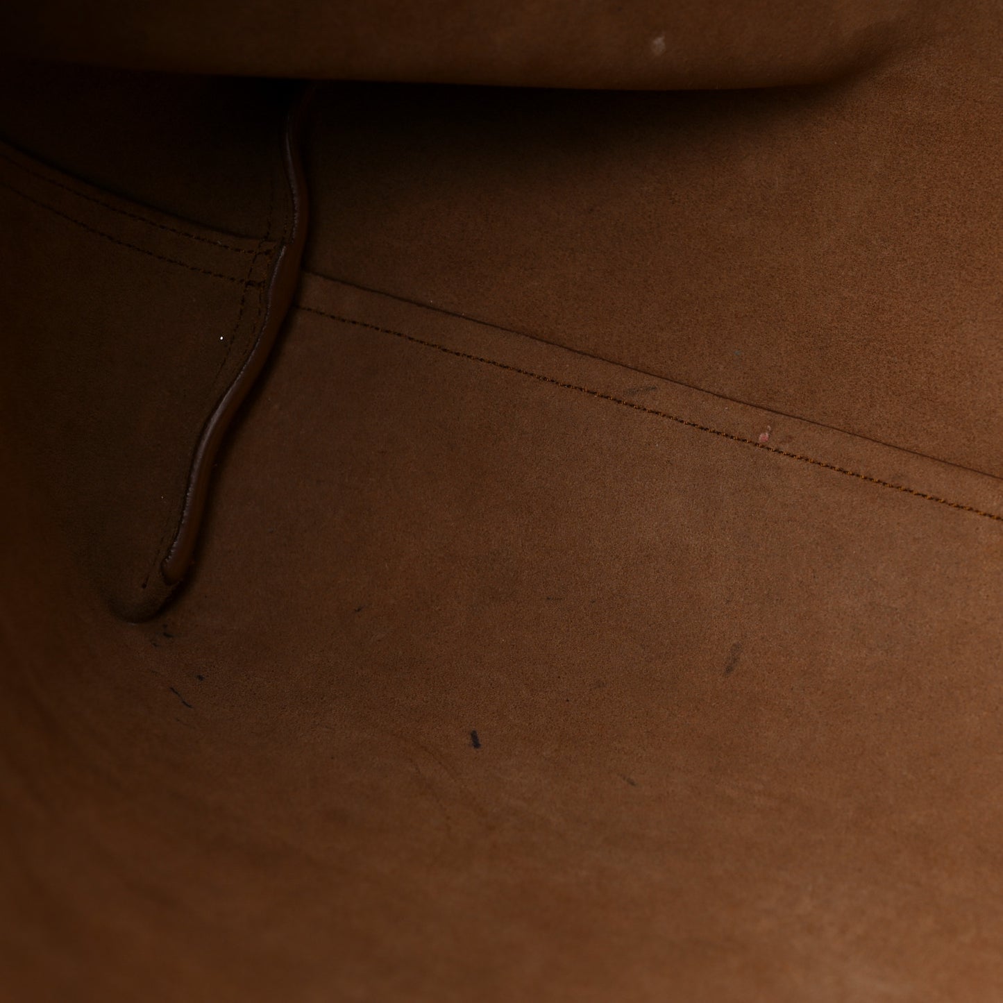 Calfskin Large Shopping Tote Dark Tan