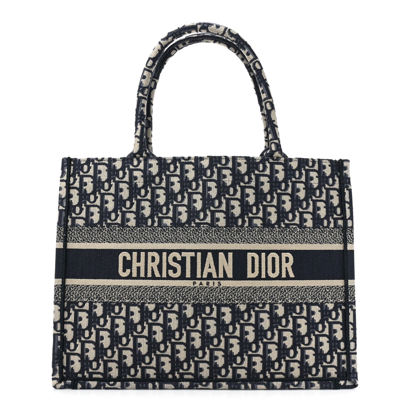 Oblique Medium Book Tote Blue Multicolor