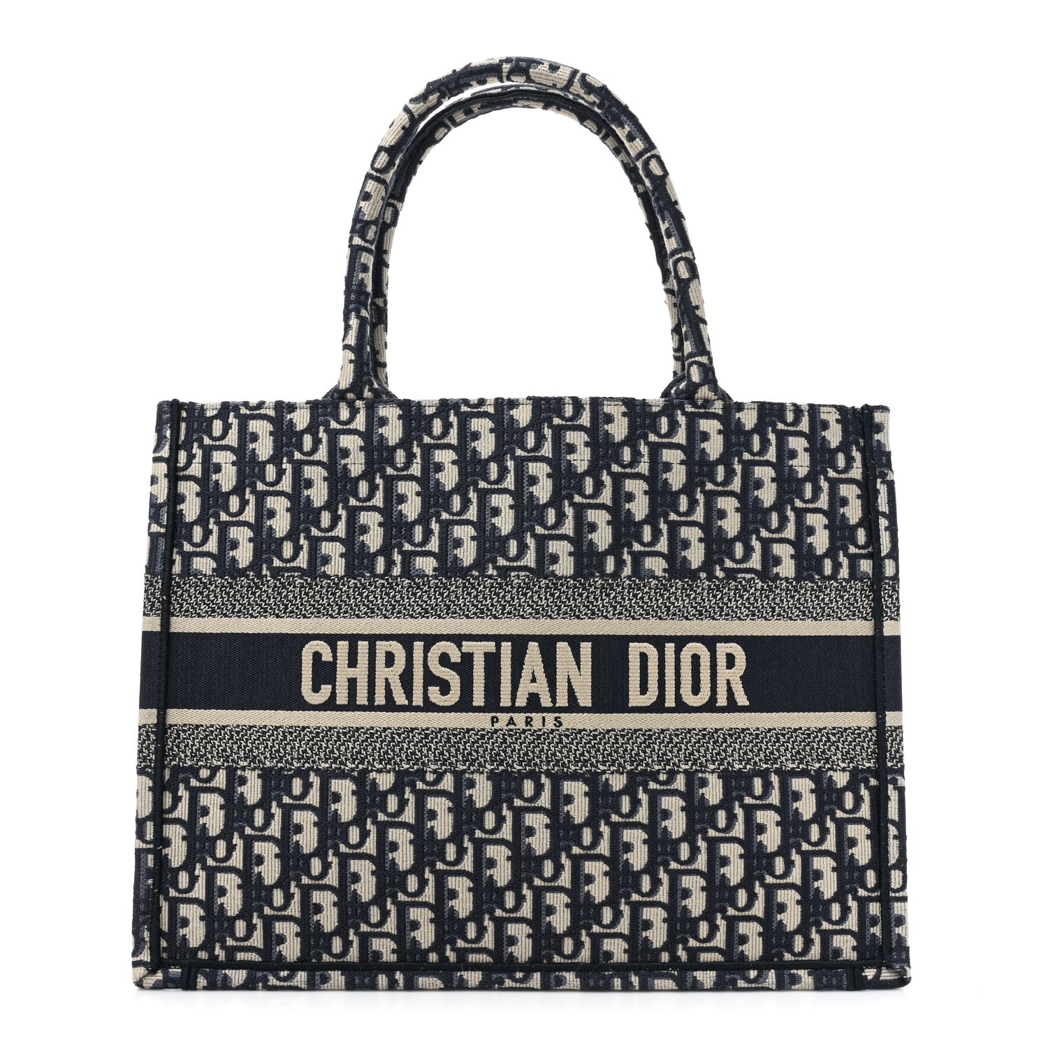 Christian Dior Oblique Medium Book Tote Blue Multicolor 1 of 9