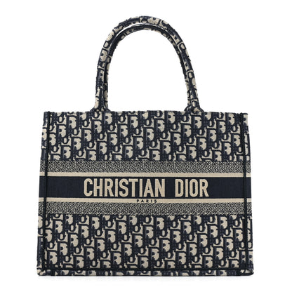 Christian Dior Oblique Medium Book Tote Blue Multicolor 1 of 9