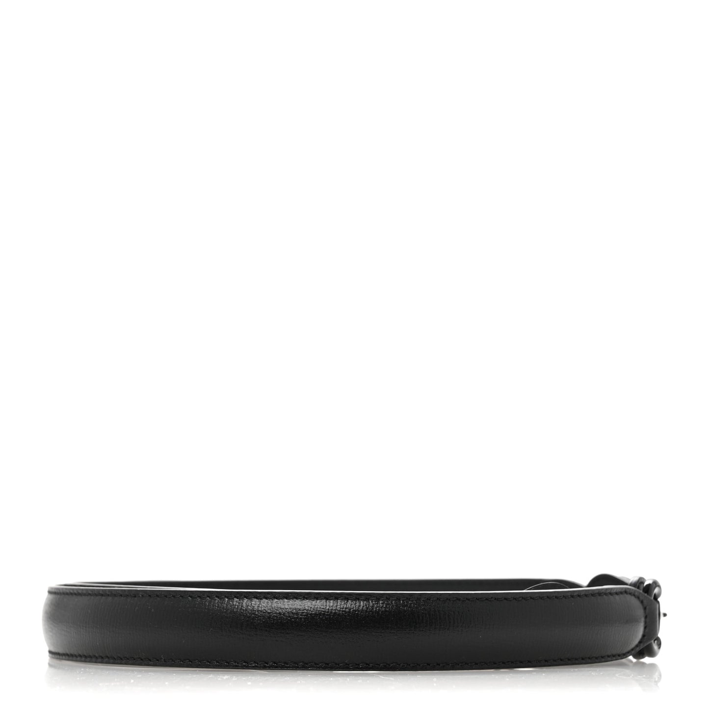 Efesto Leather Womens Horsebit 15/23mm Belt 90 36 Black