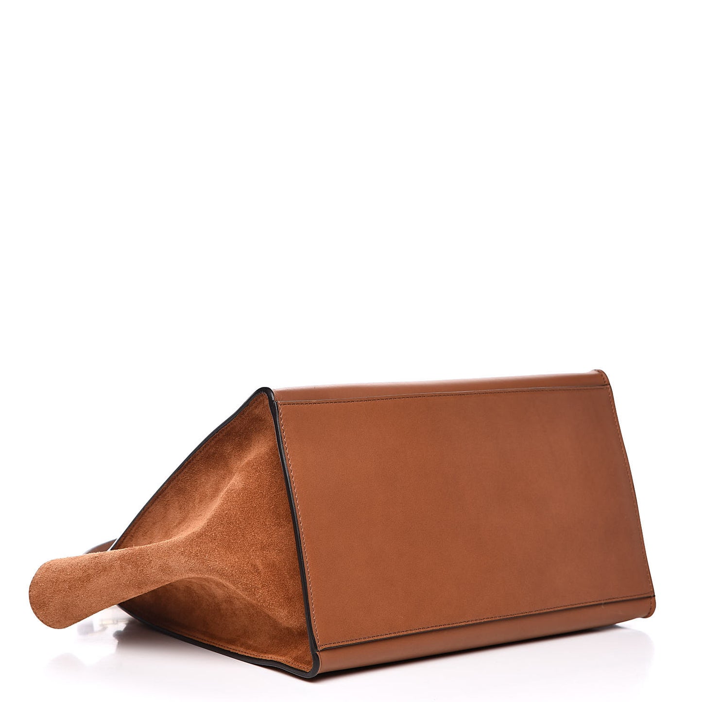 Natural Calfskin Small Trapeze Tan
