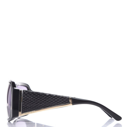 Jimmy Choo Snakeskin Ella Sunglasses Black 3 of 9