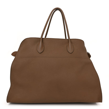 The Row Grained Calfskin Soft Margaux 17 Taupe 1 of 8