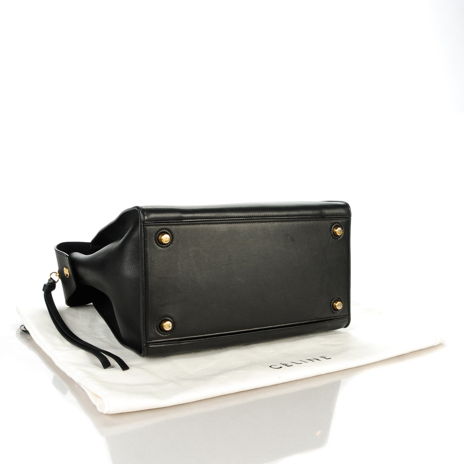 Celine Smooth Calfskin Small Ring Bag Black 4 of 9