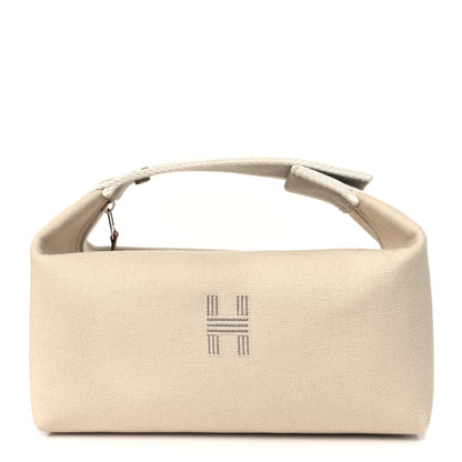 Hermes Canvas Small Bride-A-Brac Pouch Natural 1 of 9