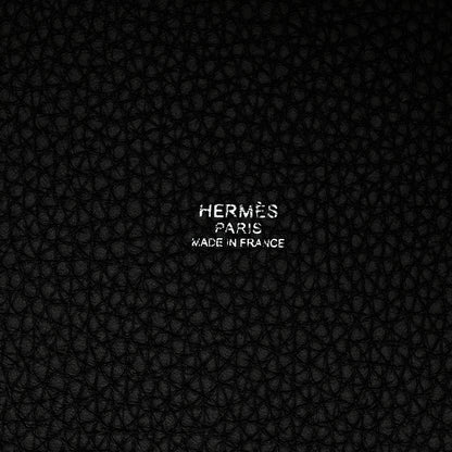 Hermes Taurillon Clemence Picotin Lock 22 MM  Black 6 of 10