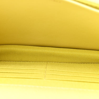 Chanel Caviar Quilted Wallet on Chain WOC Yellow 5 of 13