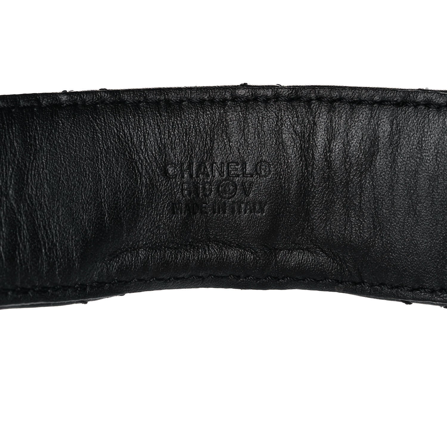 Chanel Lambskin Quilted CC Chain Belt 85 34 Black 5 of 8