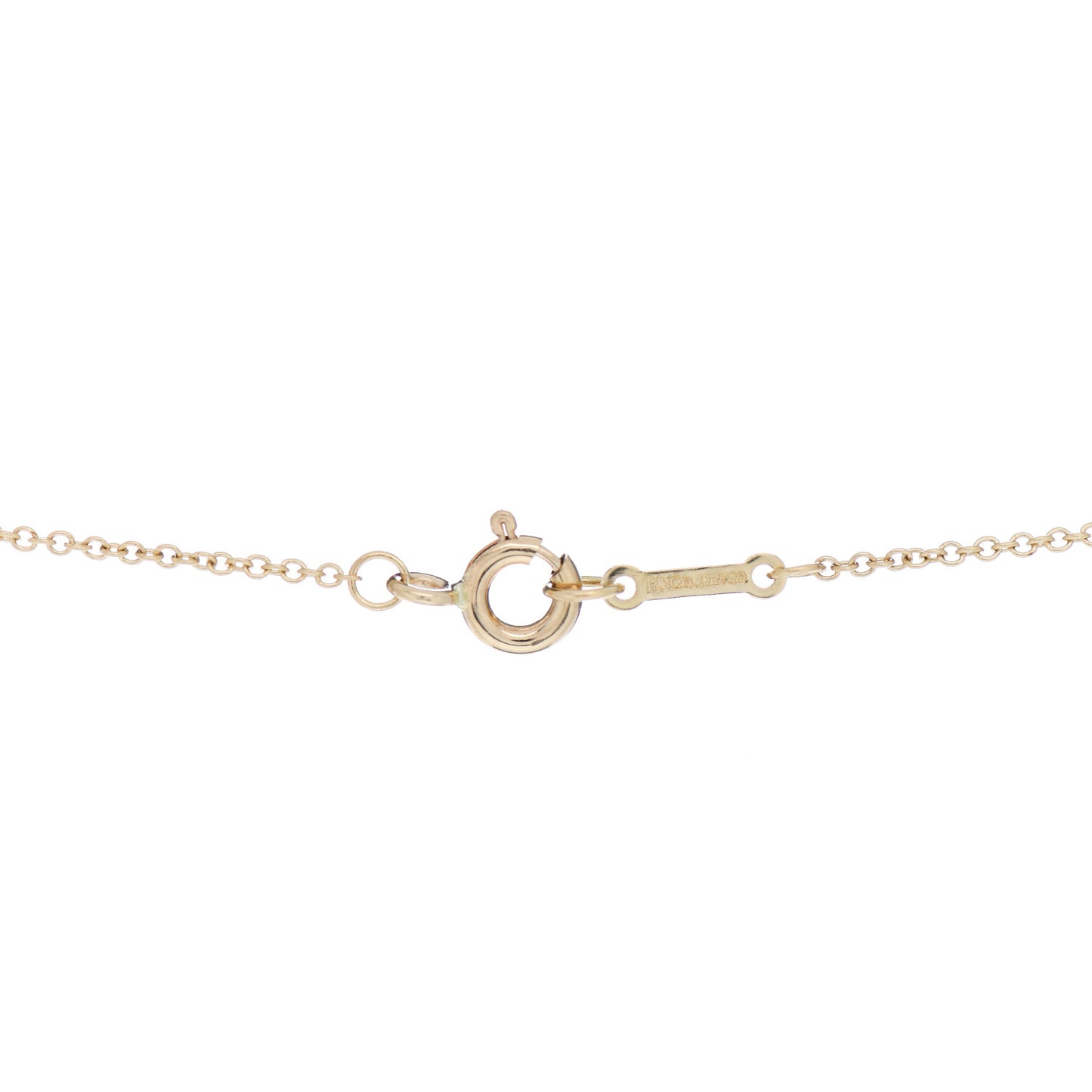 18K Yellow Gold Pearl Paloma Picasso Olive Leaf Pendant Necklace