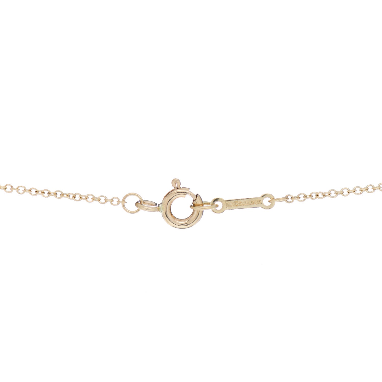 Tiffany 18K Yellow Gold Pearl Paloma Picasso Olive Leaf Pendant Necklace 4 of 4