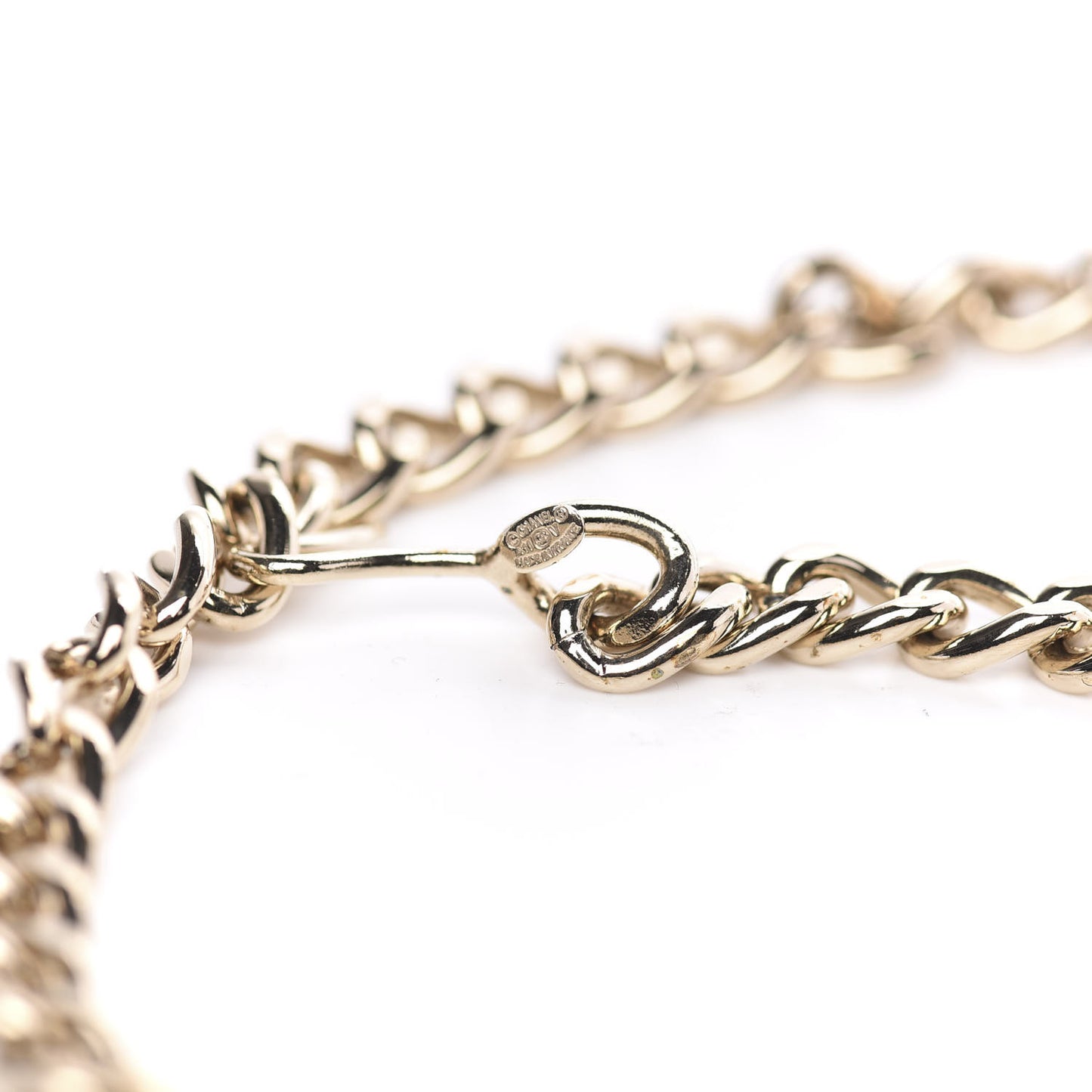 CC Chain Logo Belt Gold