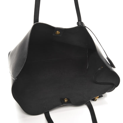 Saint Laurent Calfskin Large Shopping Tote Black 6 of 10