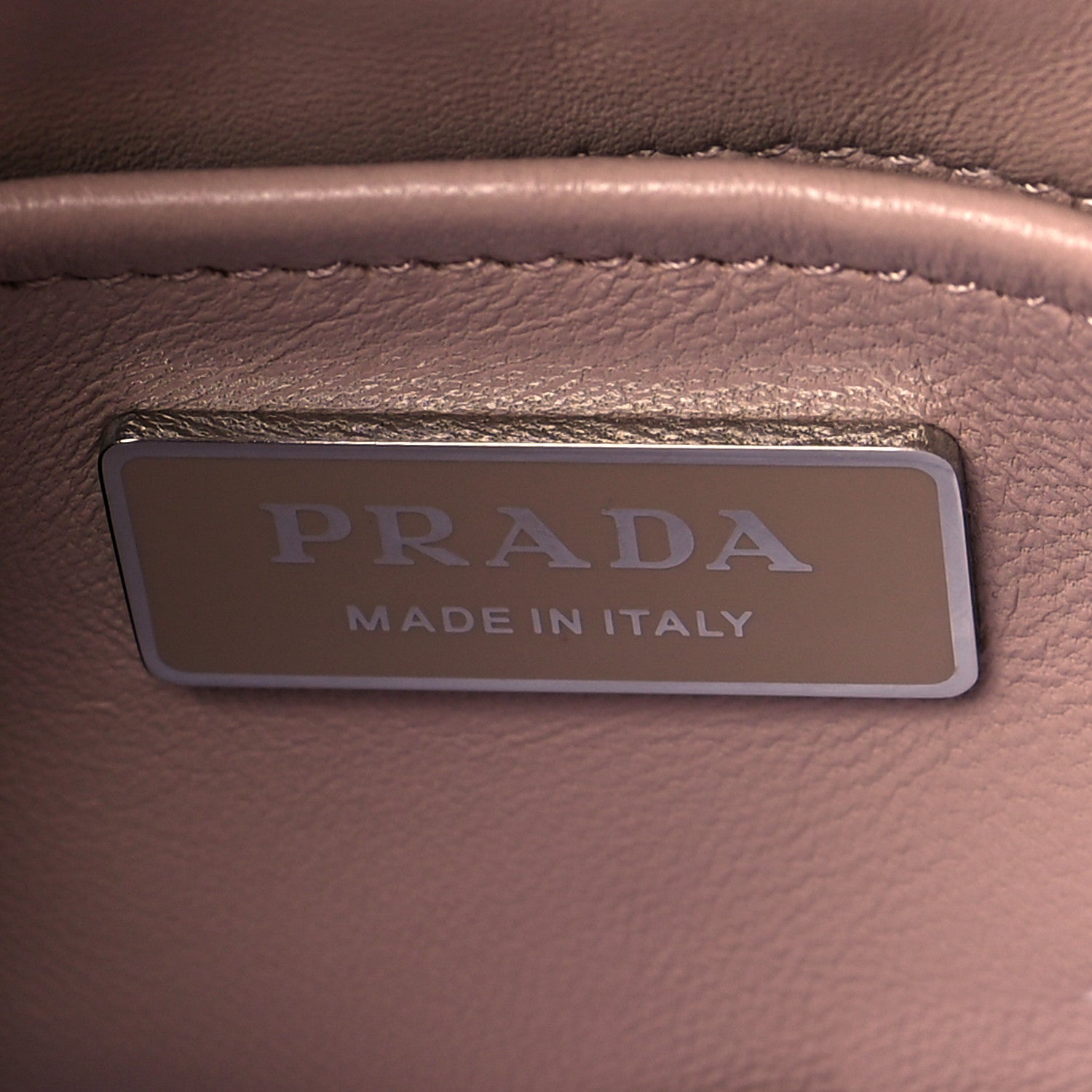 Prada Nappa Triangle Stitched Small Spectrum Bag Cipria 5 of 8