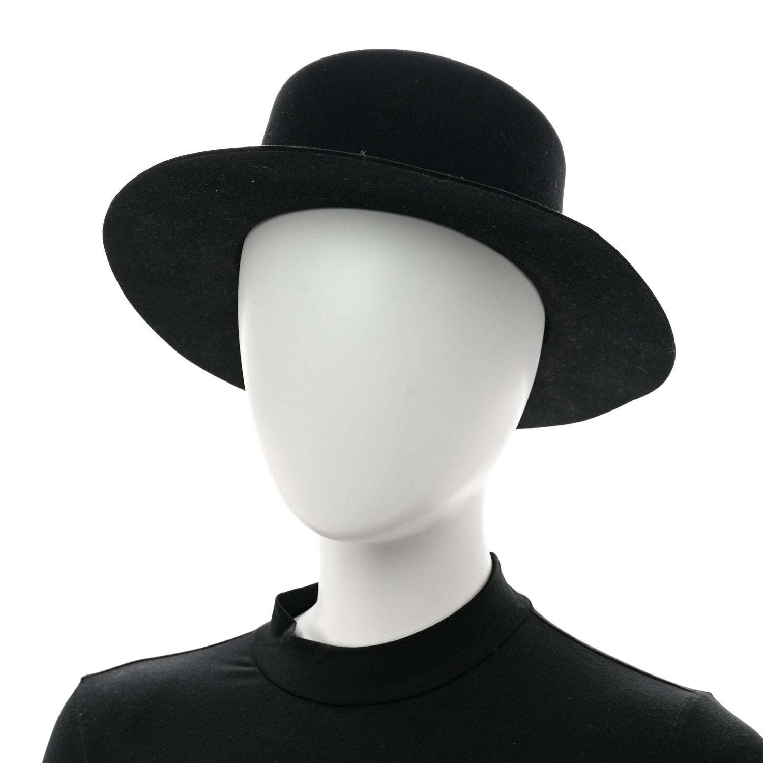 Hermes Rabbit Felt Hampton Hat 57 Black 2 of 10