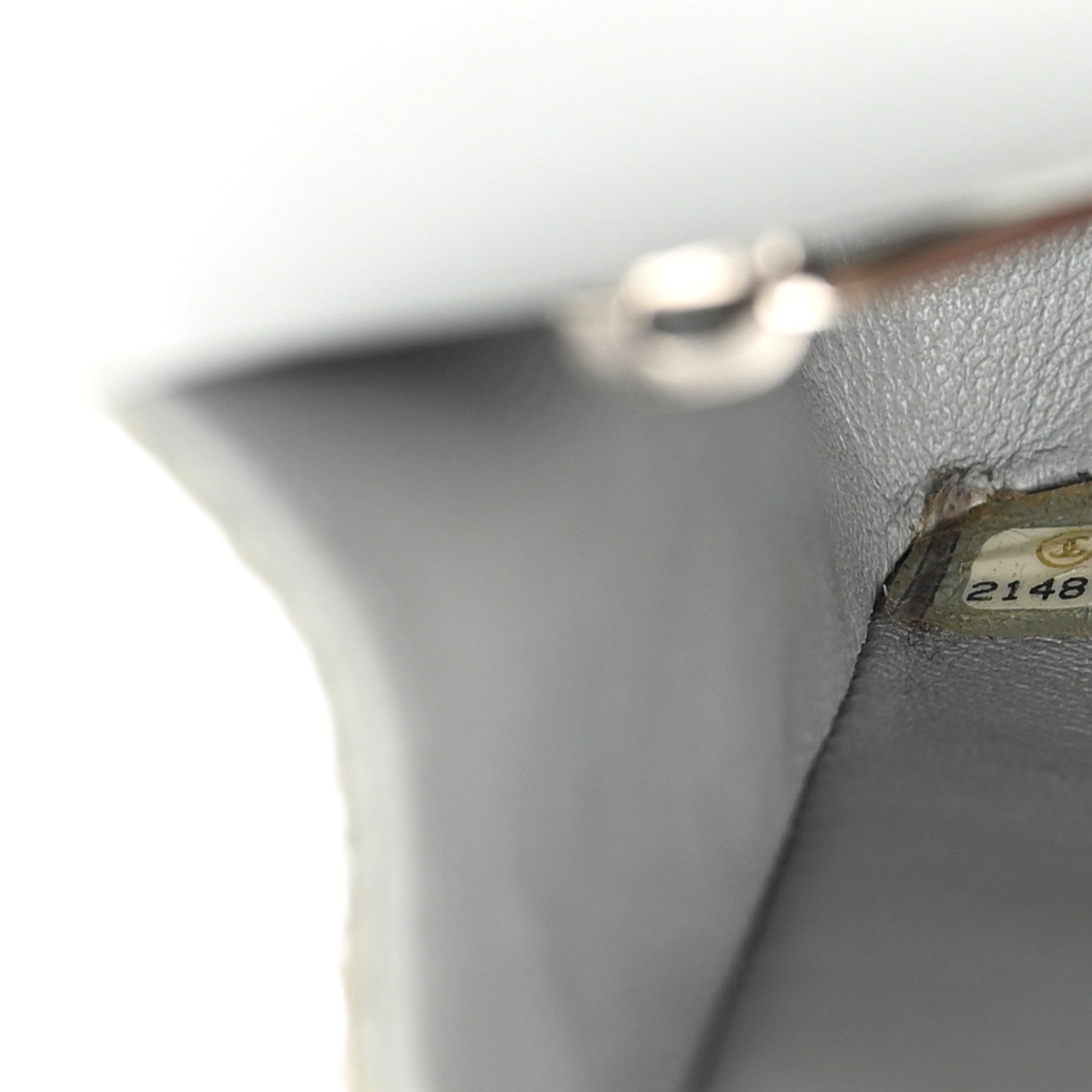 Chanel Metallic Snakeskin Medium Double Flap Light Blue 7 of 18