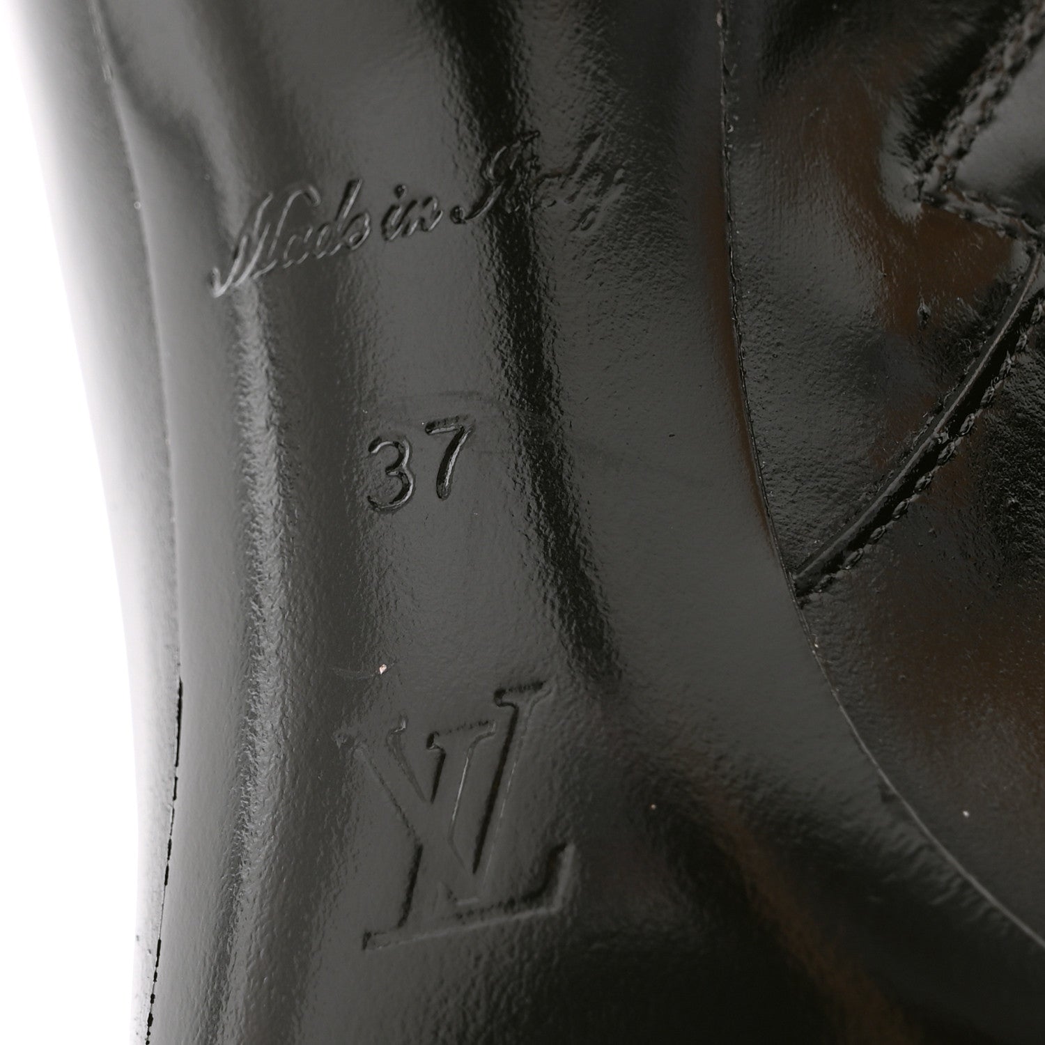 Louis Vuitton Calfskin Illusion Ankle Boots 37 Black Beige 7 of 10