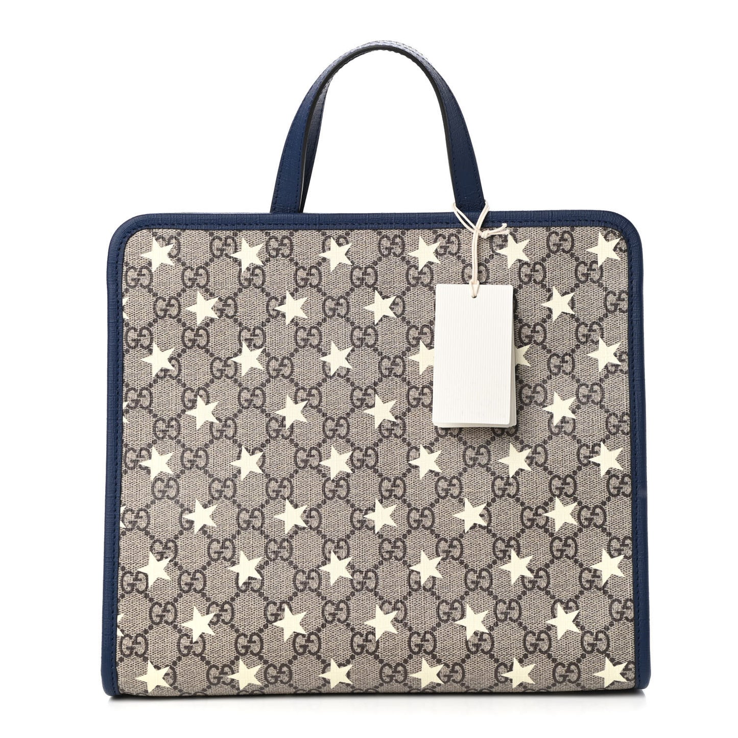 GG Supreme Monogram Stars Childrens Tote Beige Ebony Yellow Royal