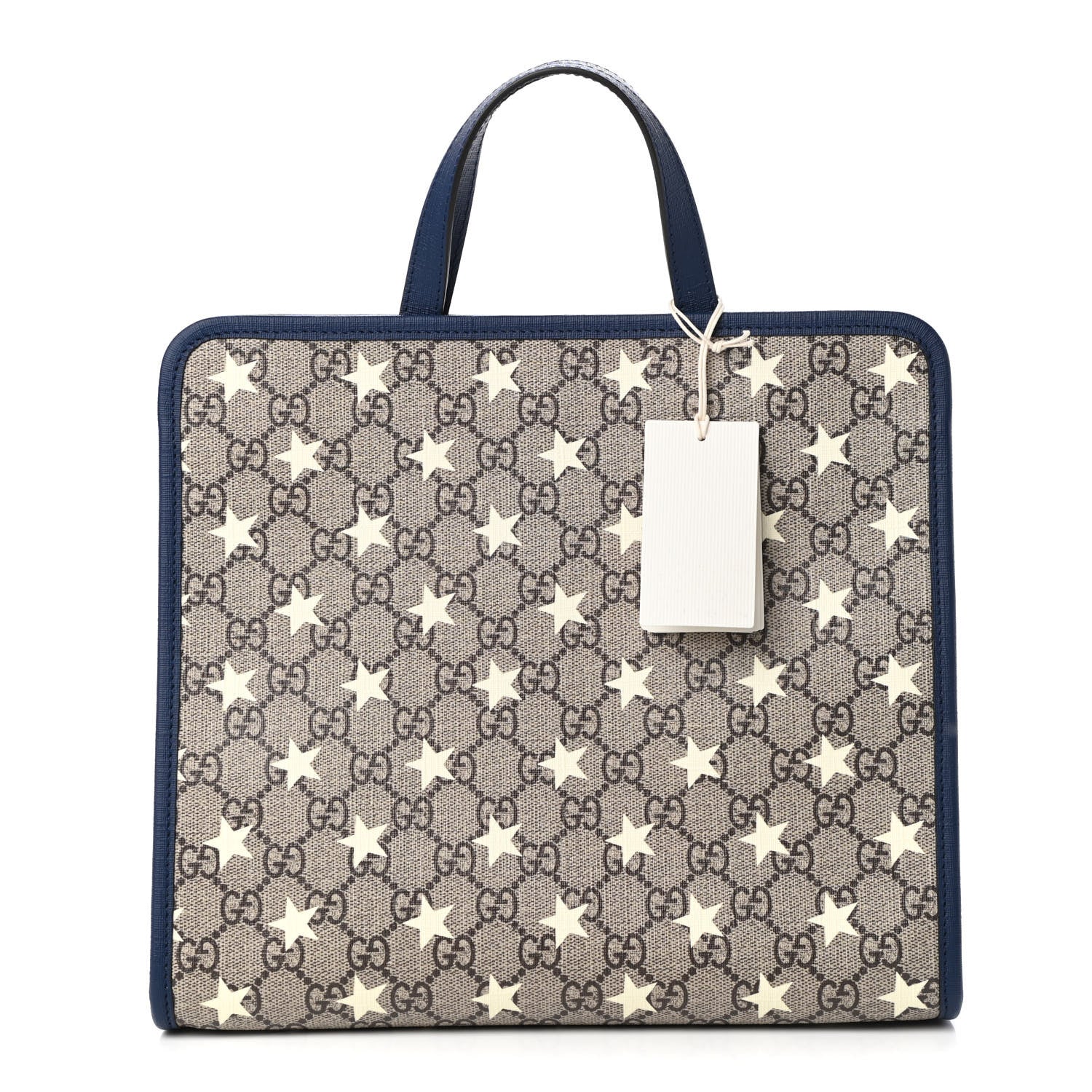Gucci GG Supreme Monogram Stars Childrens Tote Beige Ebony Yellow Royal 1 of 10