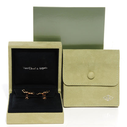 Van Cleef & Arpels 18K Yellow Gold Diamond Large Frivole Earrings 2 of 5