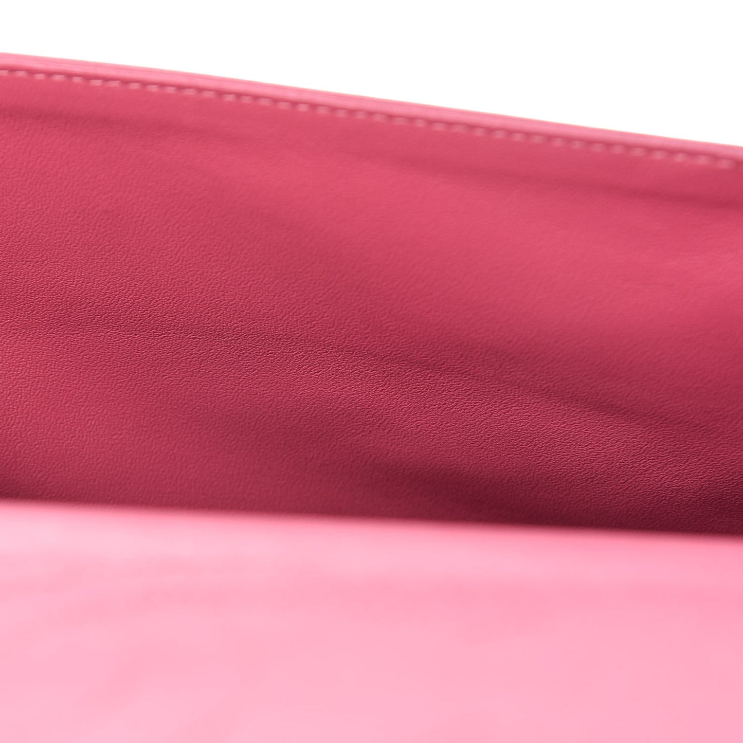 Lambskin Quilted Maxi Double Flap Dark Pink