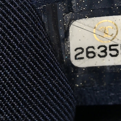 Chanel Lambskin Chevron Medium Boy Flap Dark Navy Blue 8 of 10