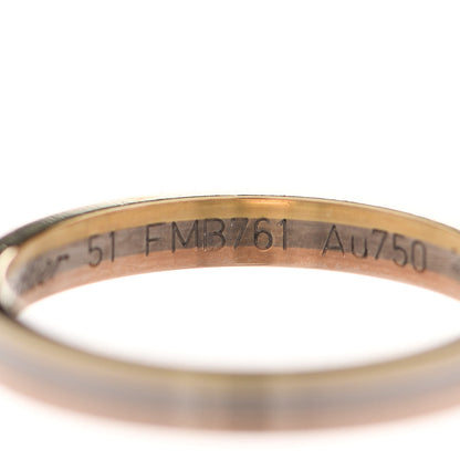 Cartier 18K Pink White Yellow Gold 2.5mm Vendome Louis Cartier Wedding Band Ring 51 5.75 5 of 7