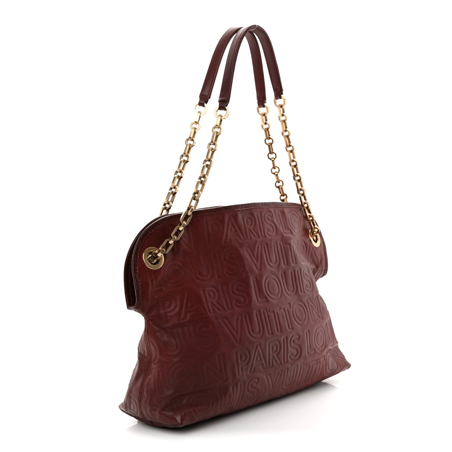 Louis Vuitton Monogram Paris Souple Whisper PM Burgundy 3 of 9