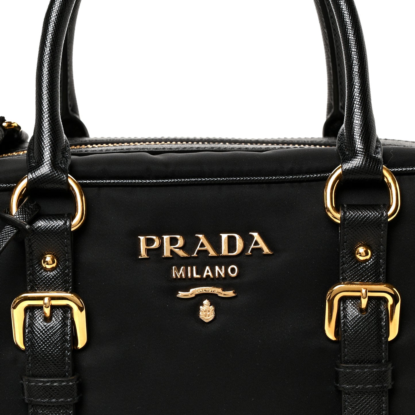 Tessuto Nylon Saffiano Bauletto Black